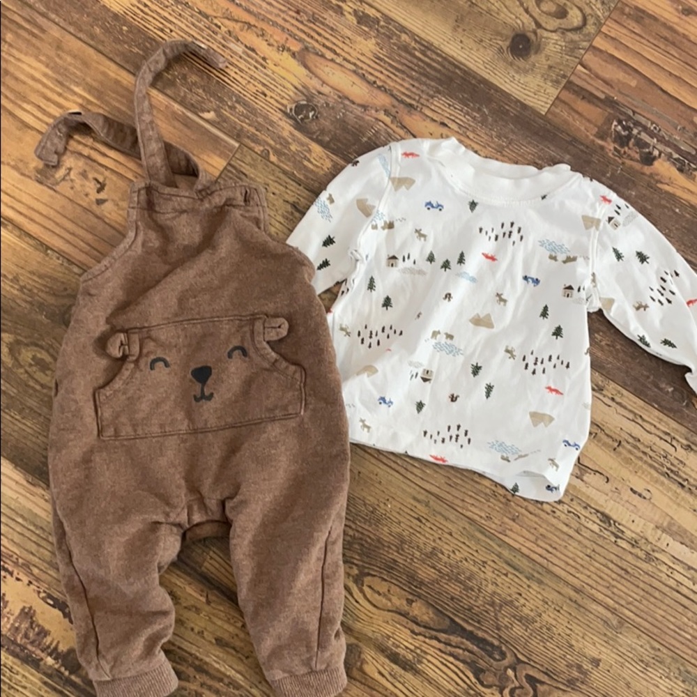 Carter’s Outfit- overalls and shirt